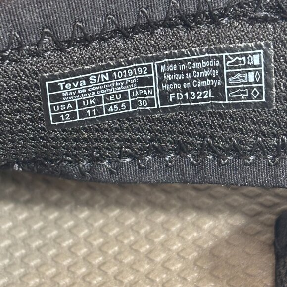 Teva Men's Katavi 2 Suede Hiking Sandal US Size 12 Bungee Cord 1019192 - Picture 9 of 9